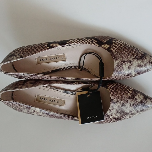 Zara Basic Leather Shoes - Picture 1 of 6